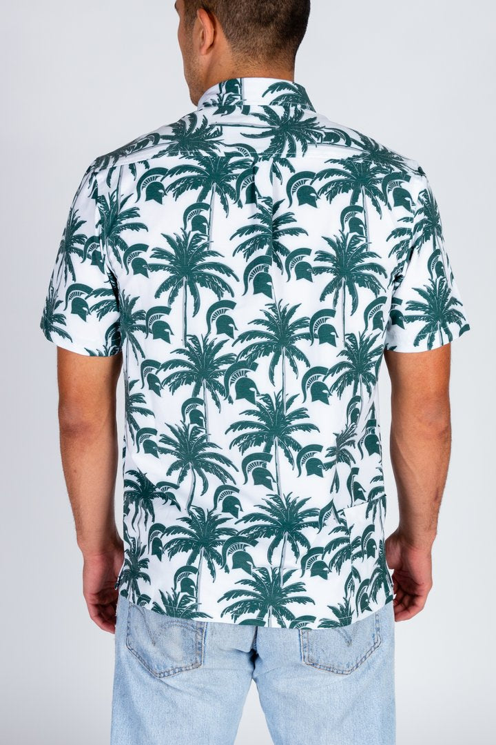 The MSU What | Michigan State White Hawaiian Shirt