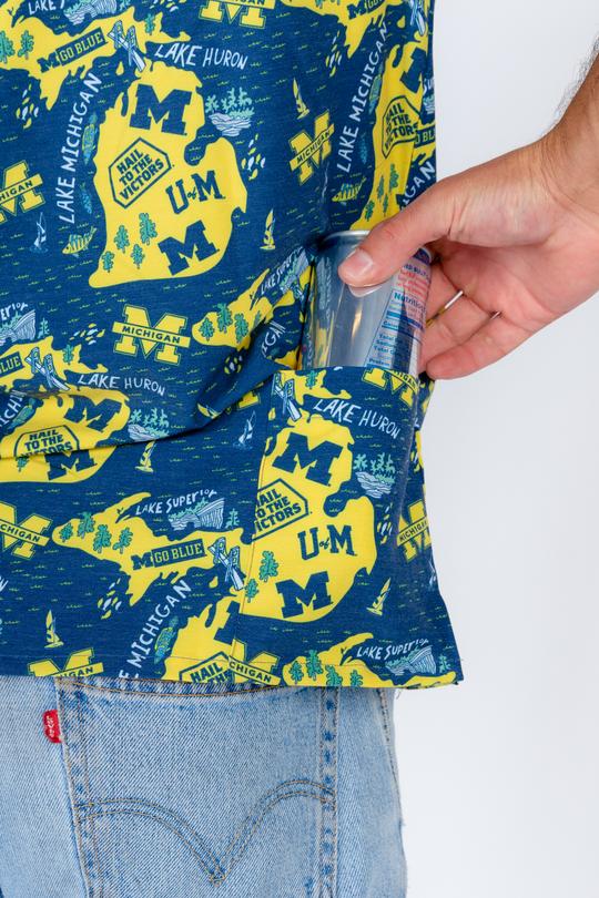 The Lake Country | Michigan Wolverine Hawaiian Shirt