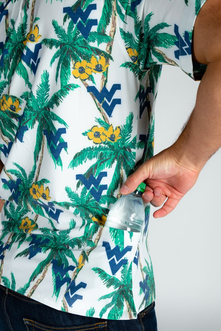The Mountaineer Palms | West Virginia Vintage Style Hawaiian Shirt