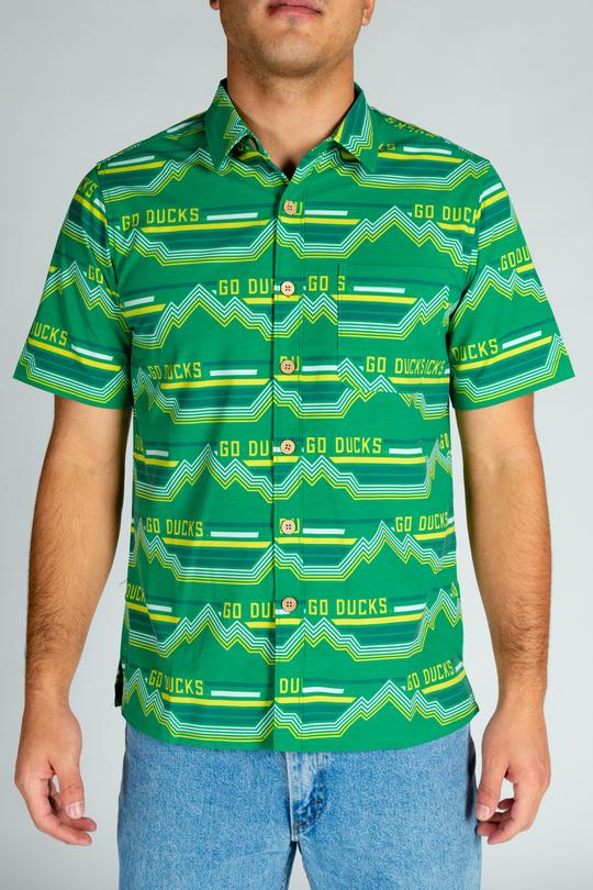 The Duck Mountains | University of Oregon Green Hawaiian Shirt