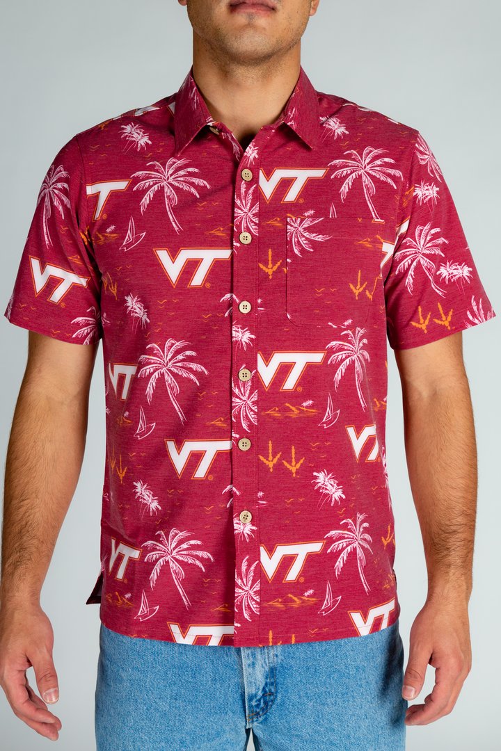 VTech Bird Feet Camp Shirt | Virginia Tech Hawaiian Shirt