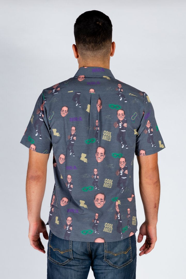 The Drew Brees | Black Hawaiian Shirt