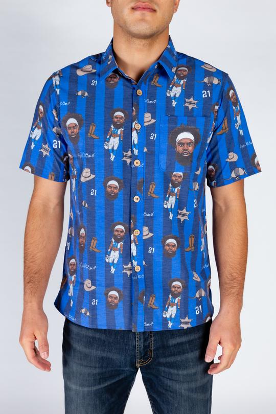 The Ezekiel Elliott | Blue Hawaiian Shirt