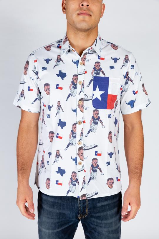 The J.J. Watt | White Hawaiian Shirt