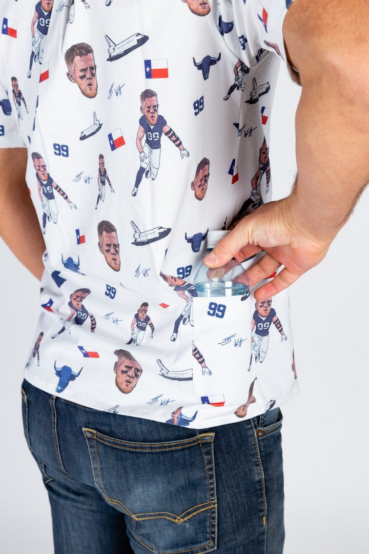 The J.J. Watt | White Hawaiian Shirt