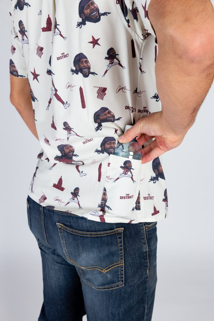 The Josh Norman | White Hawaiian Shirt