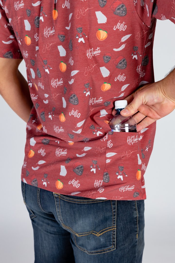 The Julio Jones | Red Hawaiian Shirt