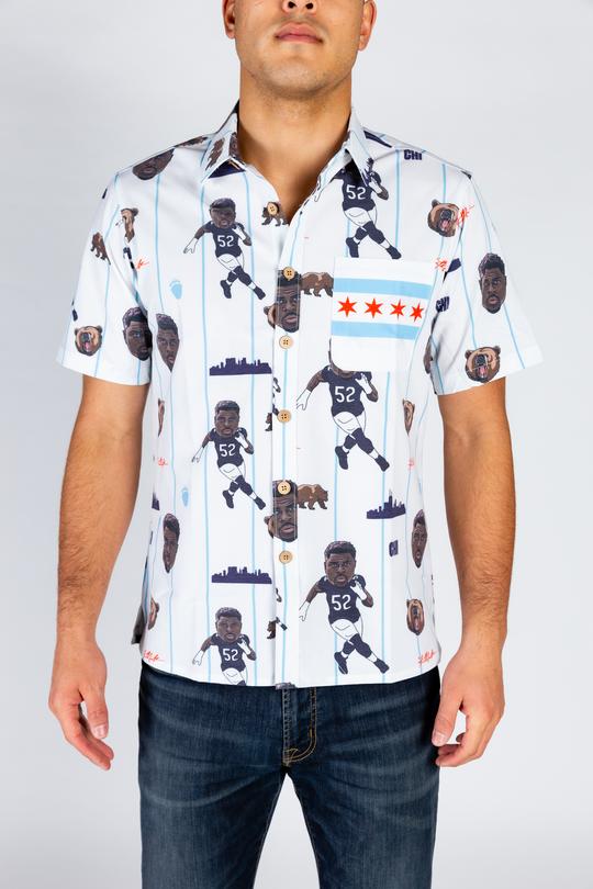 The Khalil Mack | White Hawaiian Shirt