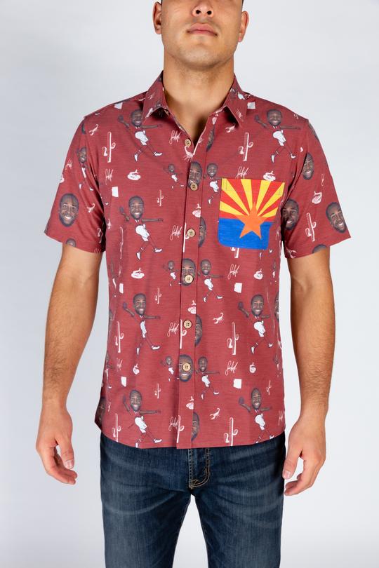The Larry Fitzgerald | Red Hawaiian Shirt