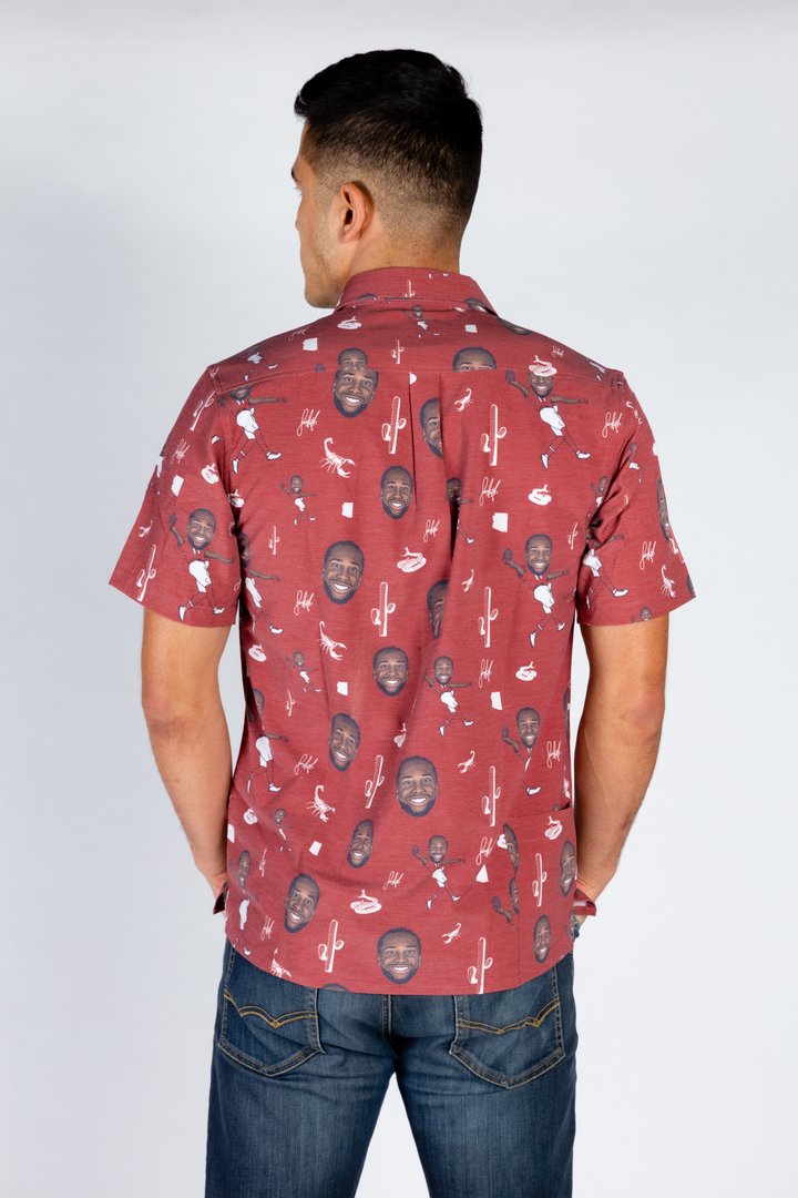 The Larry Fitzgerald | Red Hawaiian Shirt