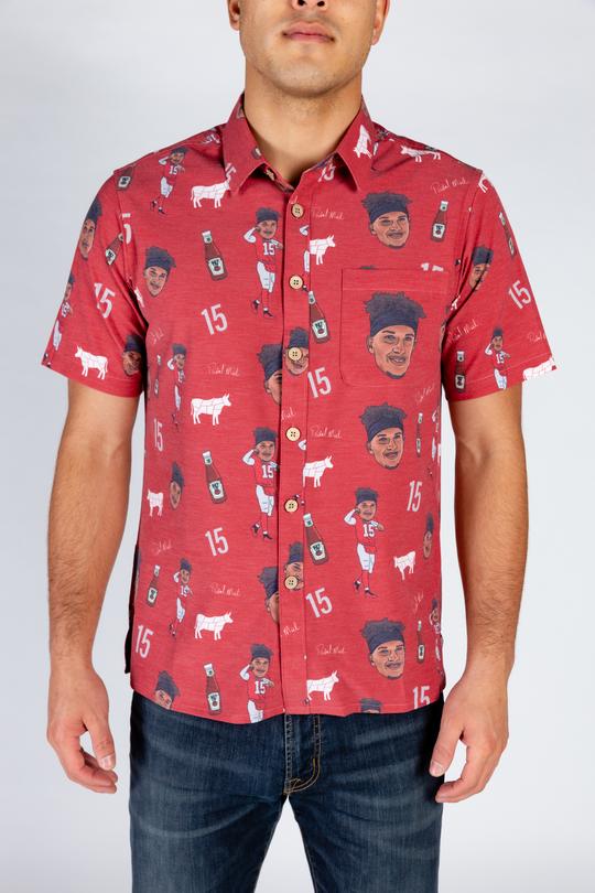 The Patrick Mahomes | Red Hawaiian Shirt