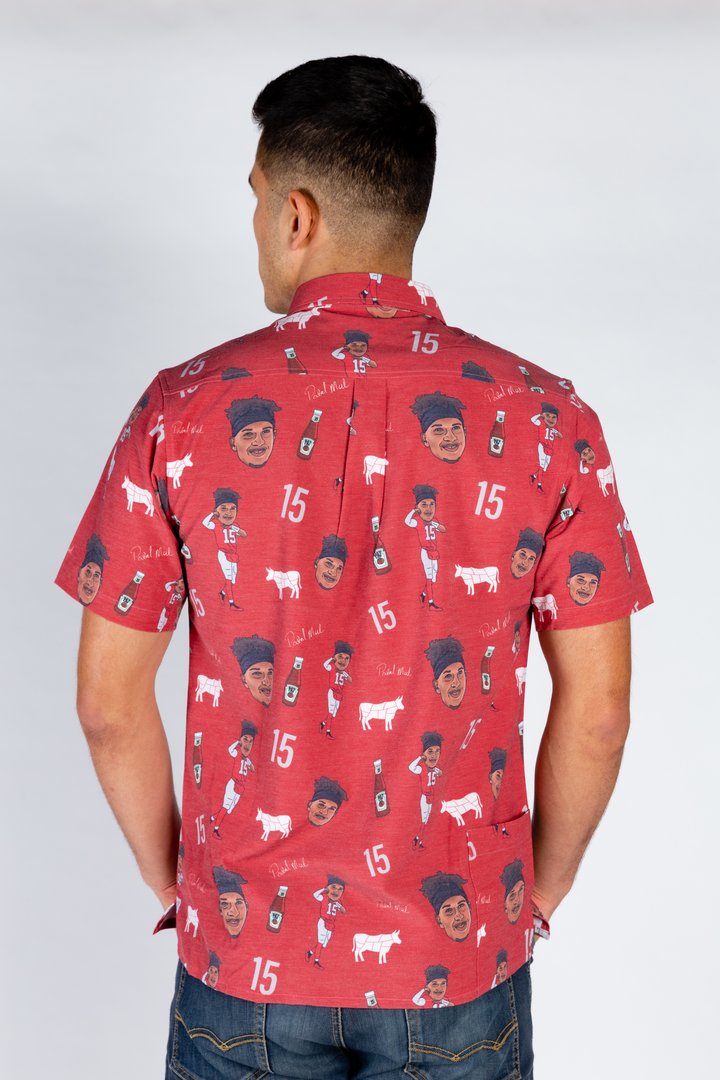 The Patrick Mahomes | Red Hawaiian Shirt