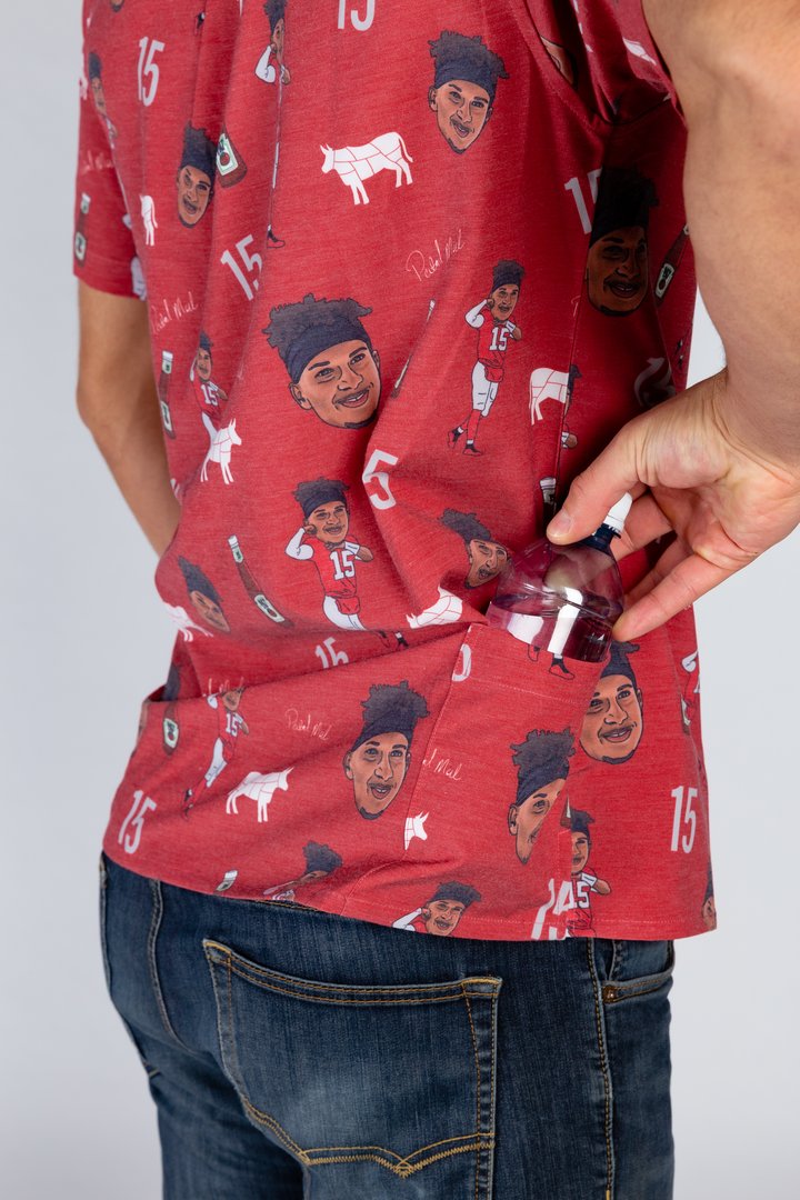 The Patrick Mahomes | Red Hawaiian Shirt