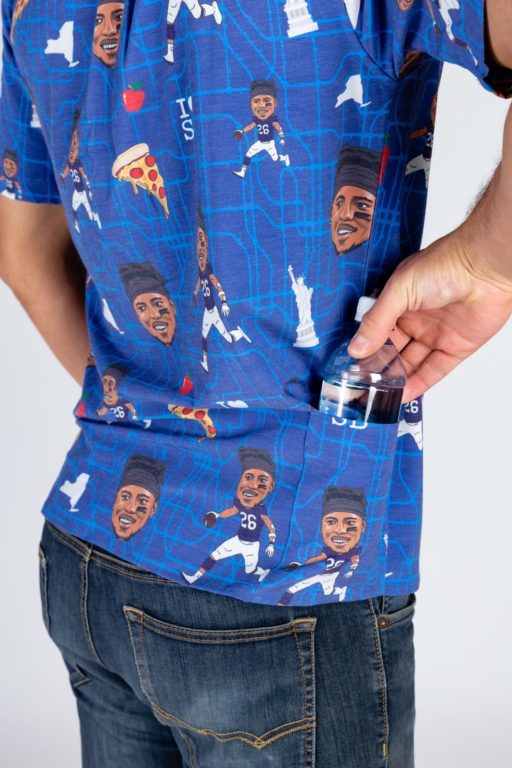 The Saquon Barkley | Blue Hawaiian Shirt