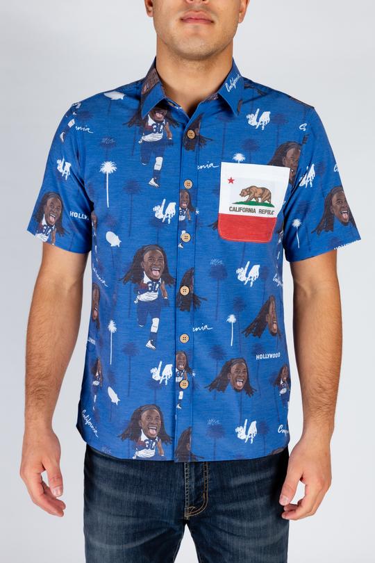 The Todd Gurley | Blue Hawaiian Shirt