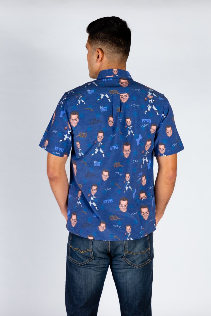 The Tom Brady | Blue Hawaiian Shirt
