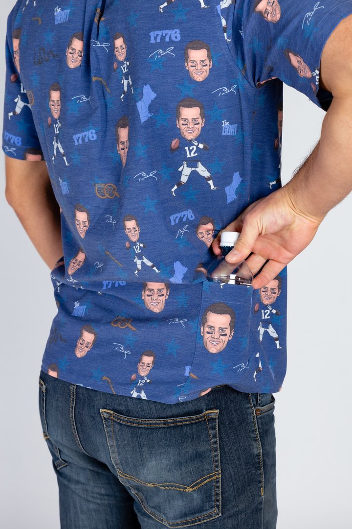 The Tom Brady | Blue Hawaiian Shirt