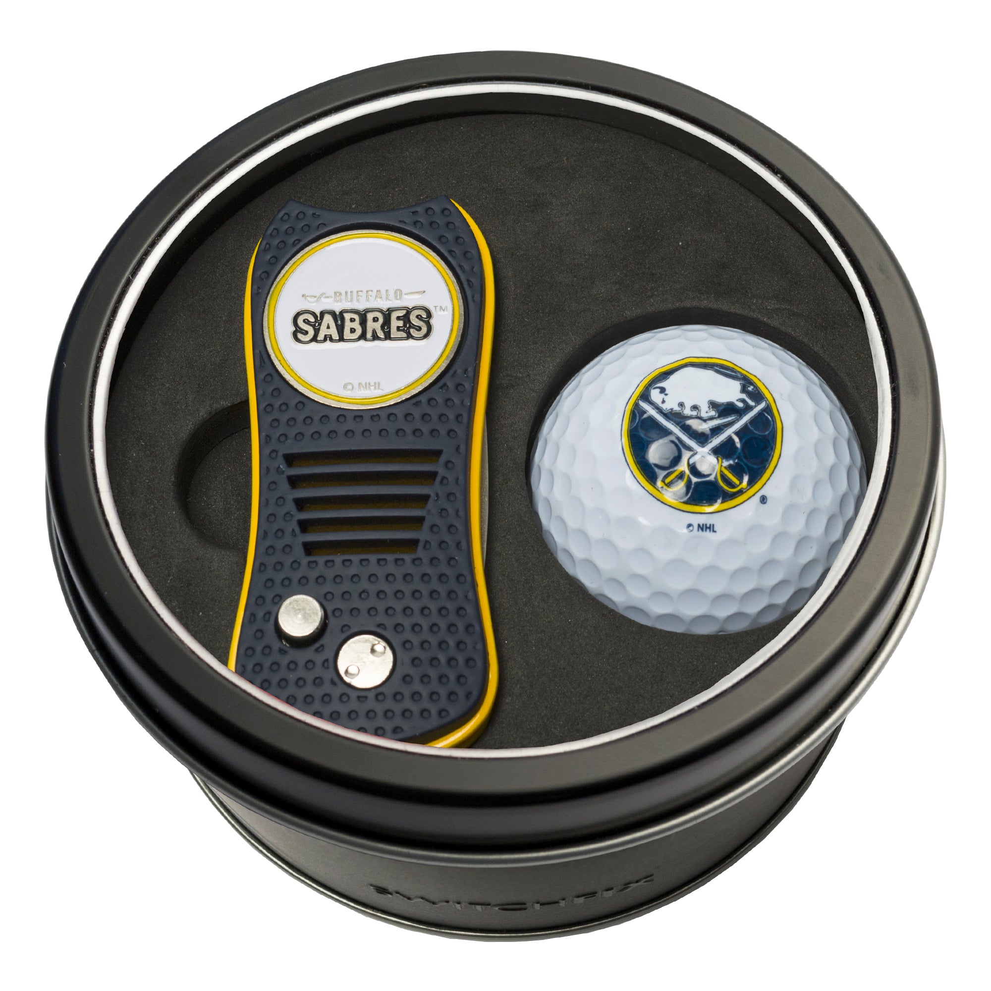 BUFFALO SABRES SWITCH BALL TIN