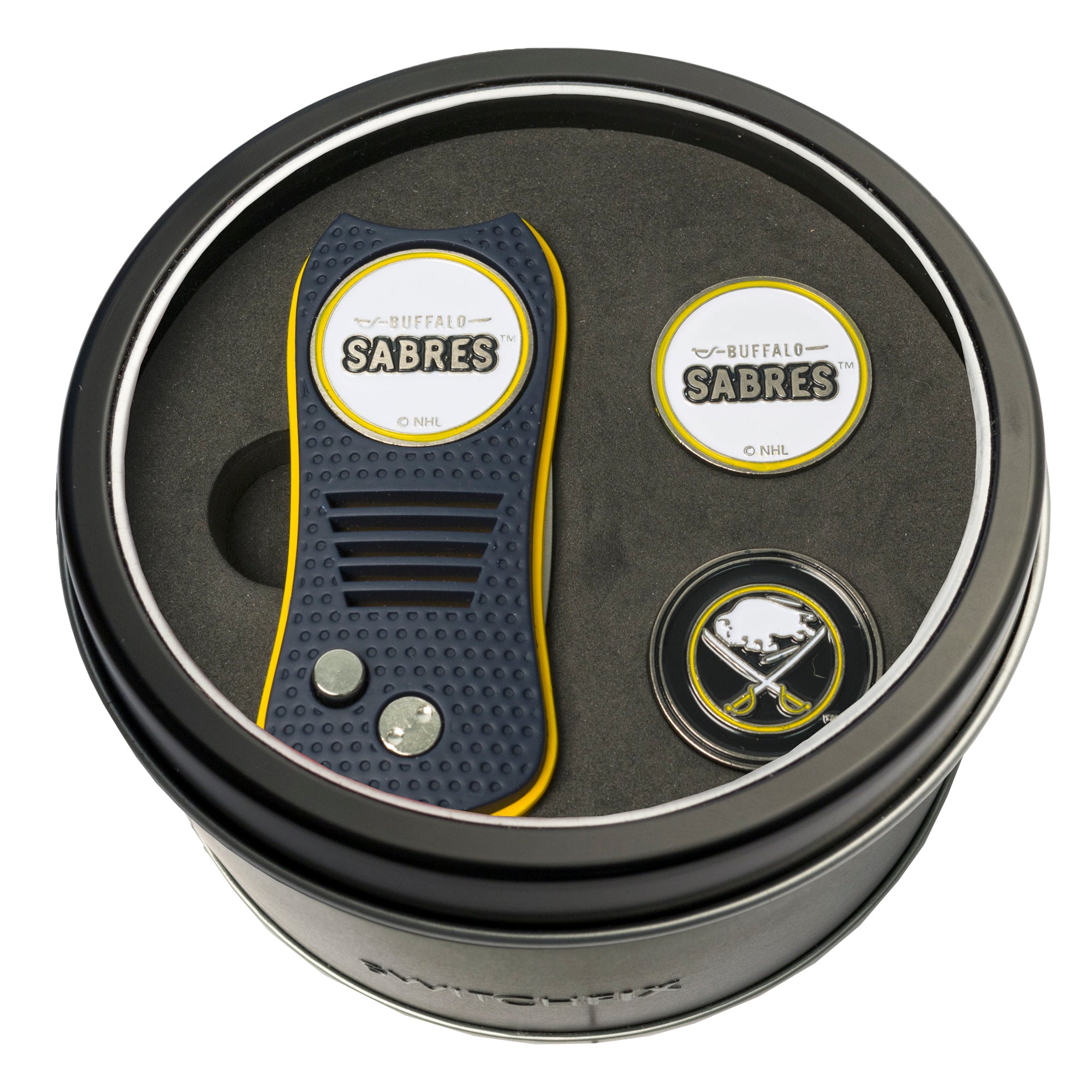 BUFFALO SABRES SWITCH MARKERS TIN