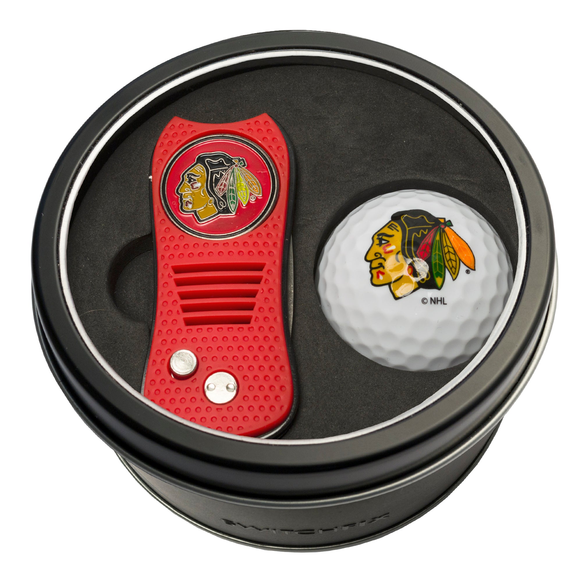 CHICAGO BLACKHAWKS SWITCH BALL TIN