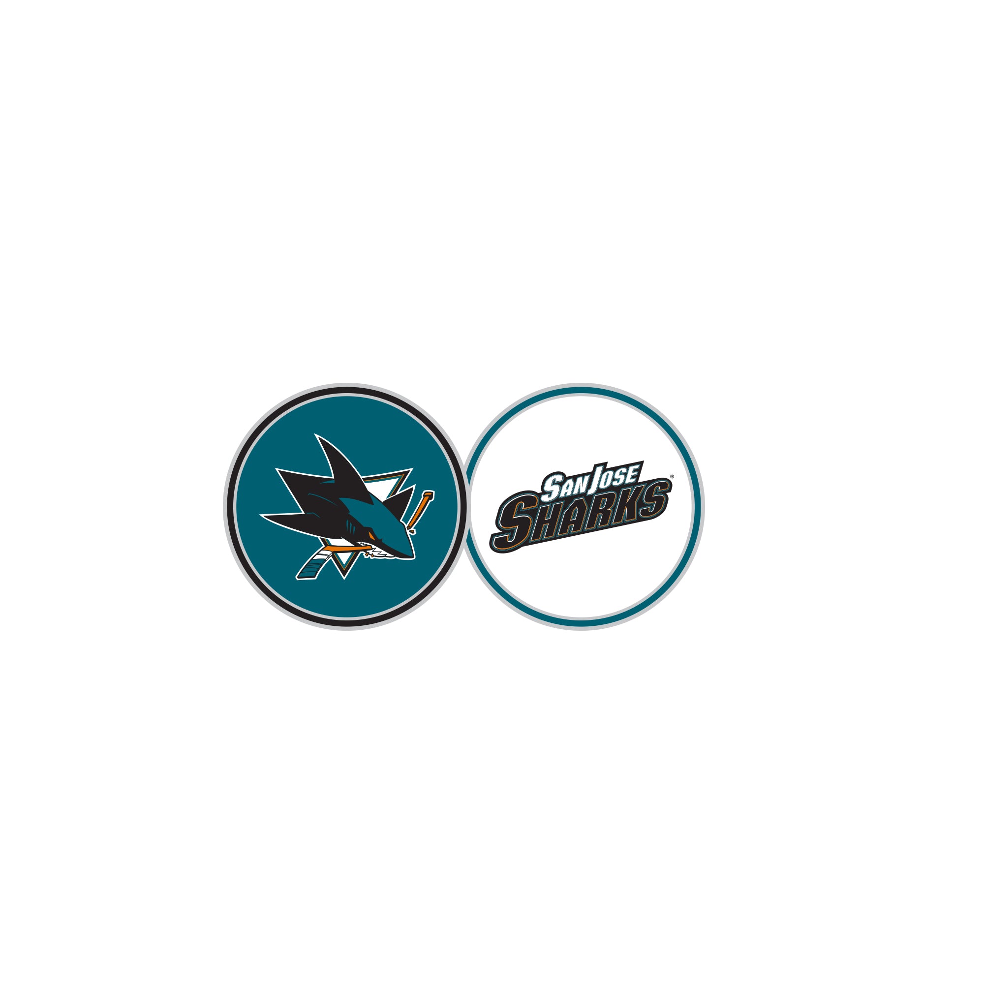 SAN JOSE SHARKS DOUBLE SIDED BALL M