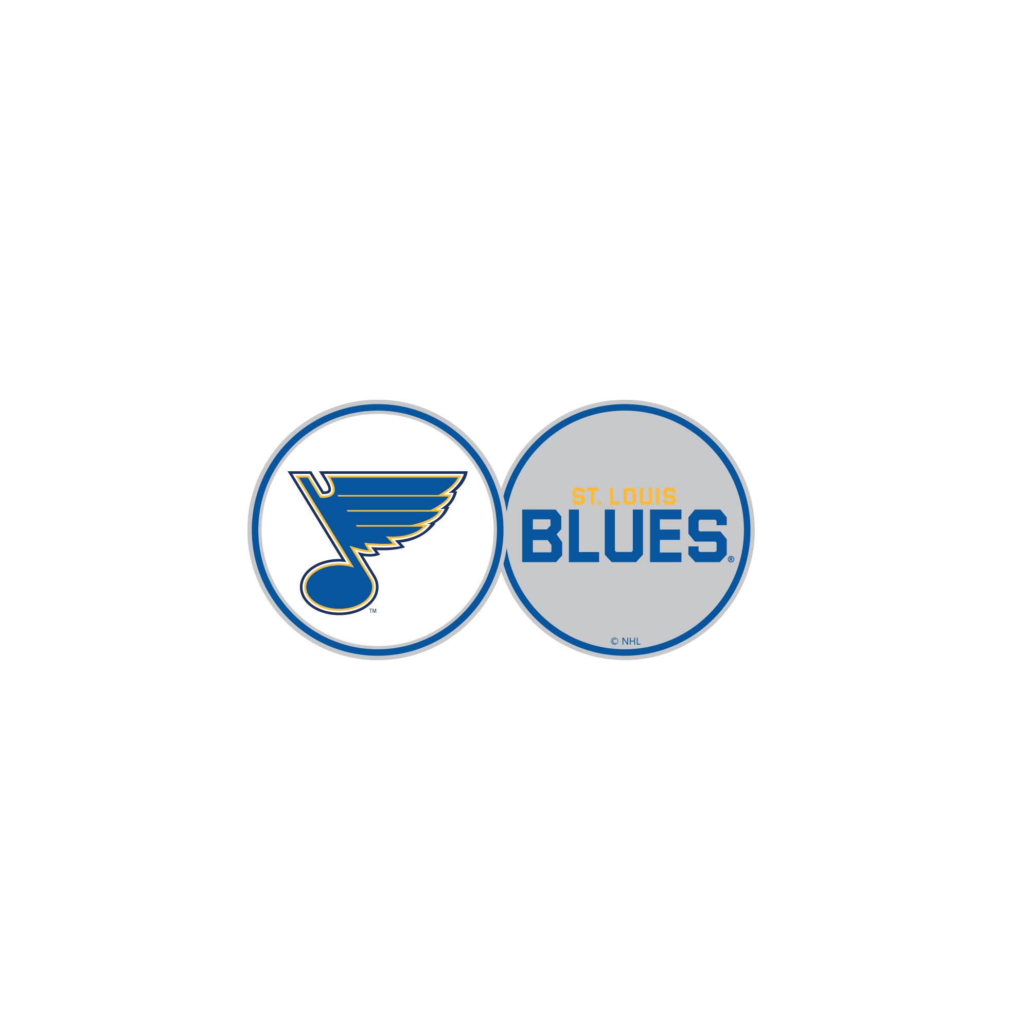 ST LOUIS BLUES DOUBLE SIDED BALL MA