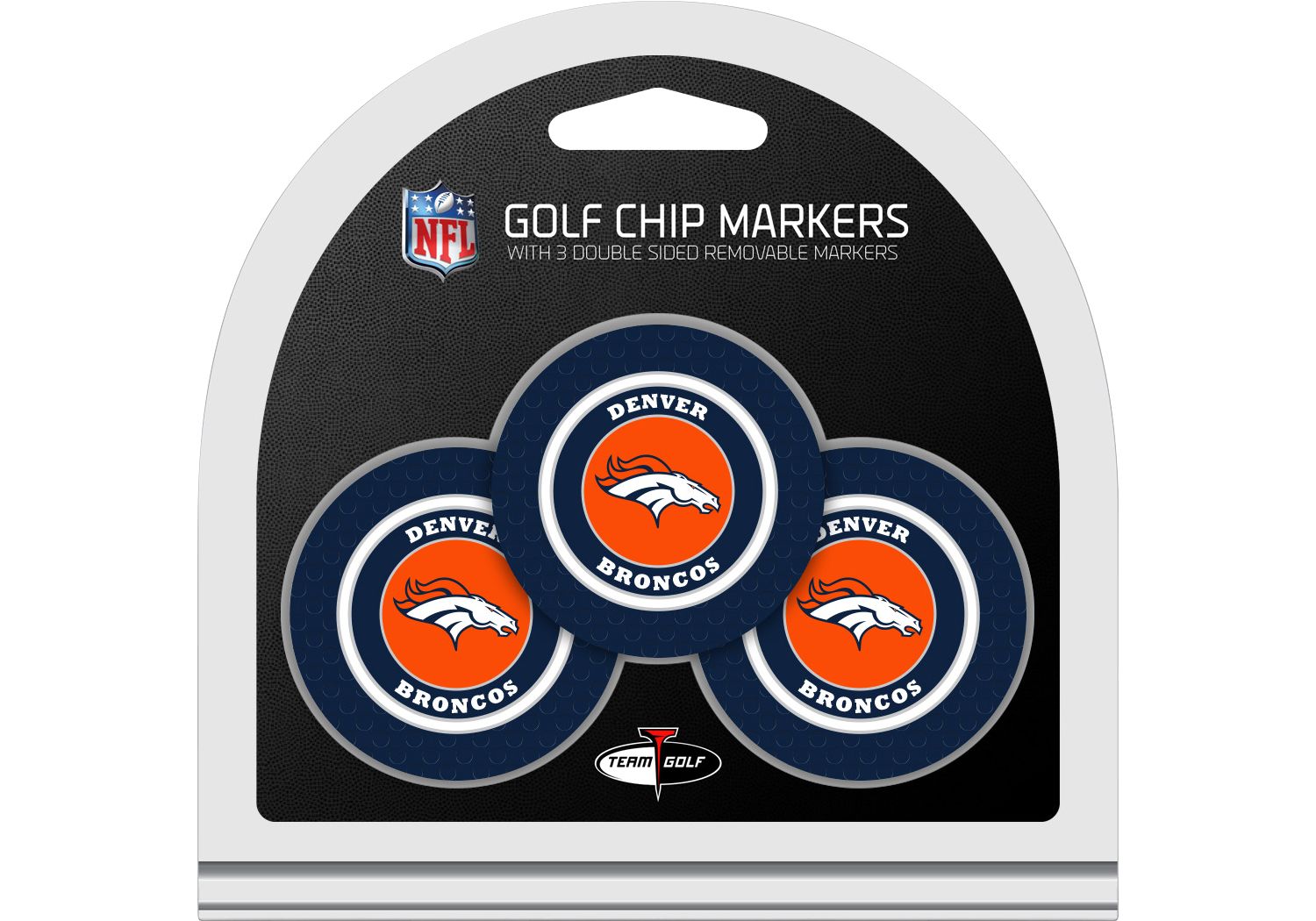 DENVER BRONCOS 3 PK GOLF CHIP