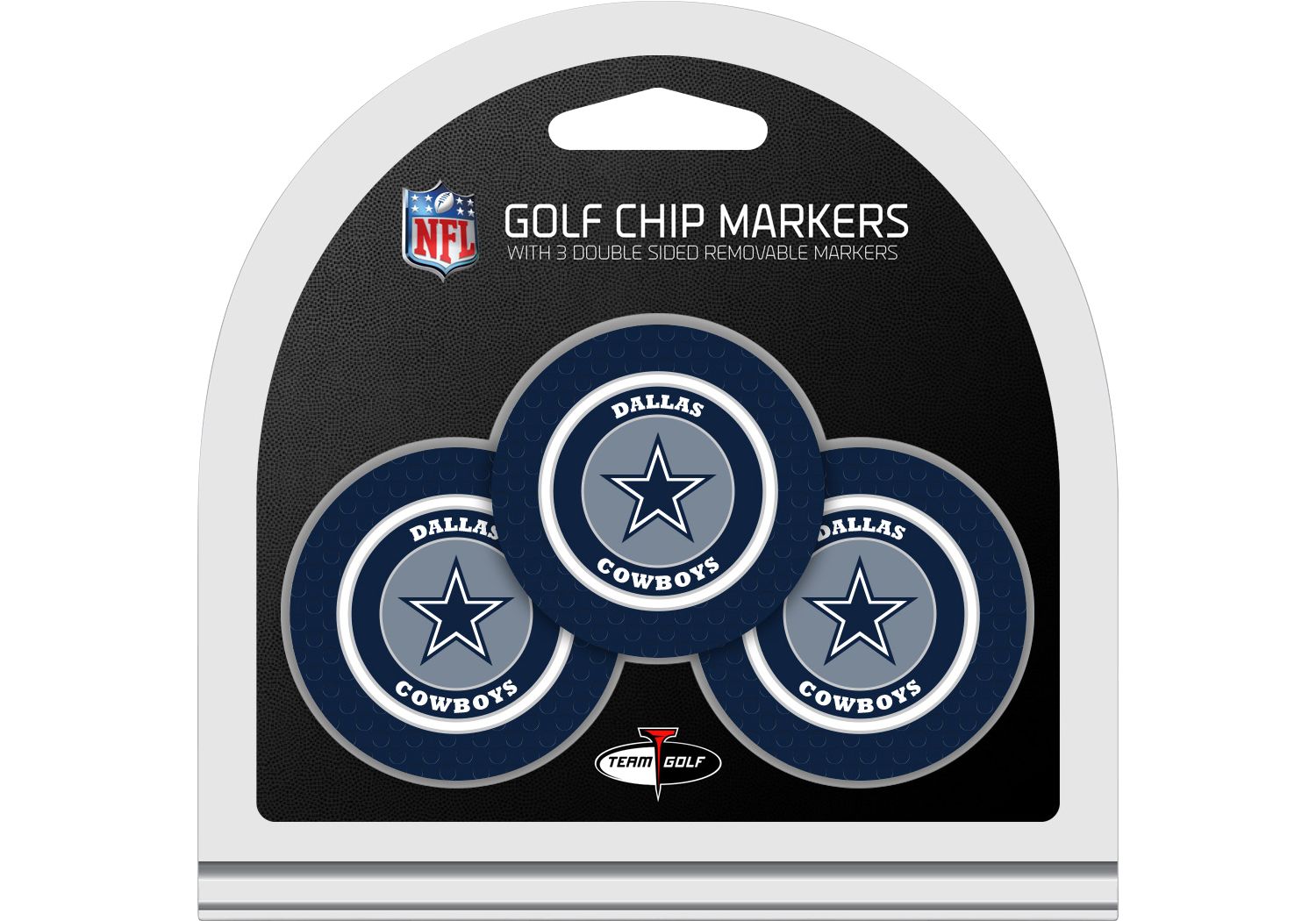 DALLAS COWBOYS 3 PK GOLF CHIP