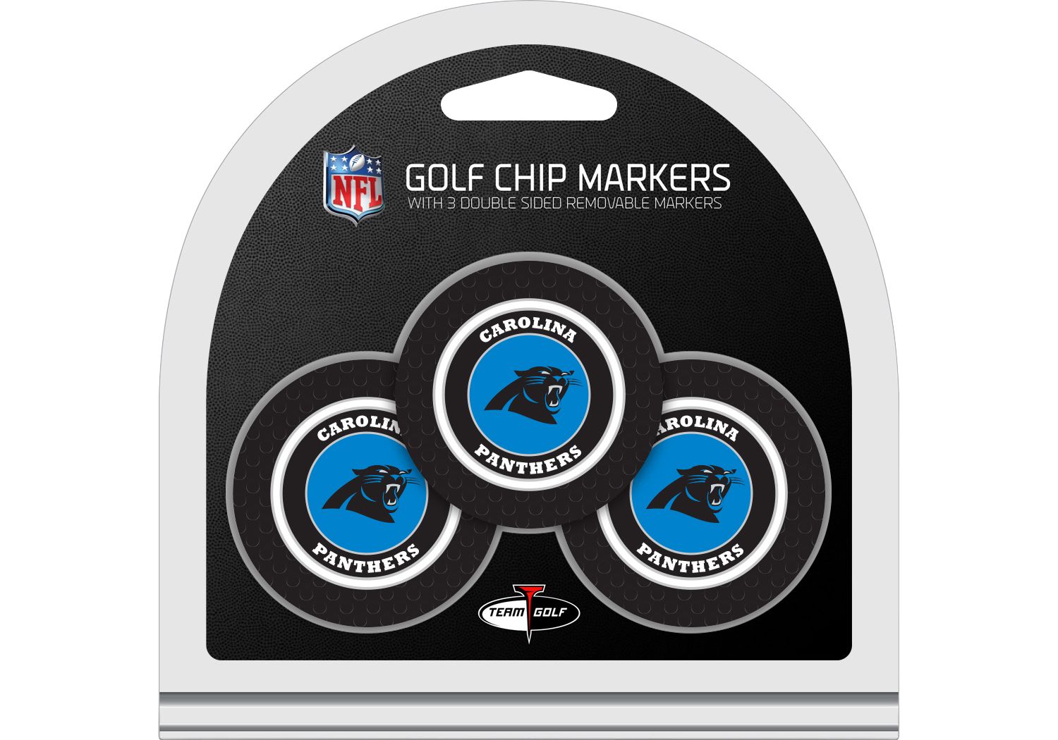 CAROLINA PANTHERS 3 PK GOLF CHIP