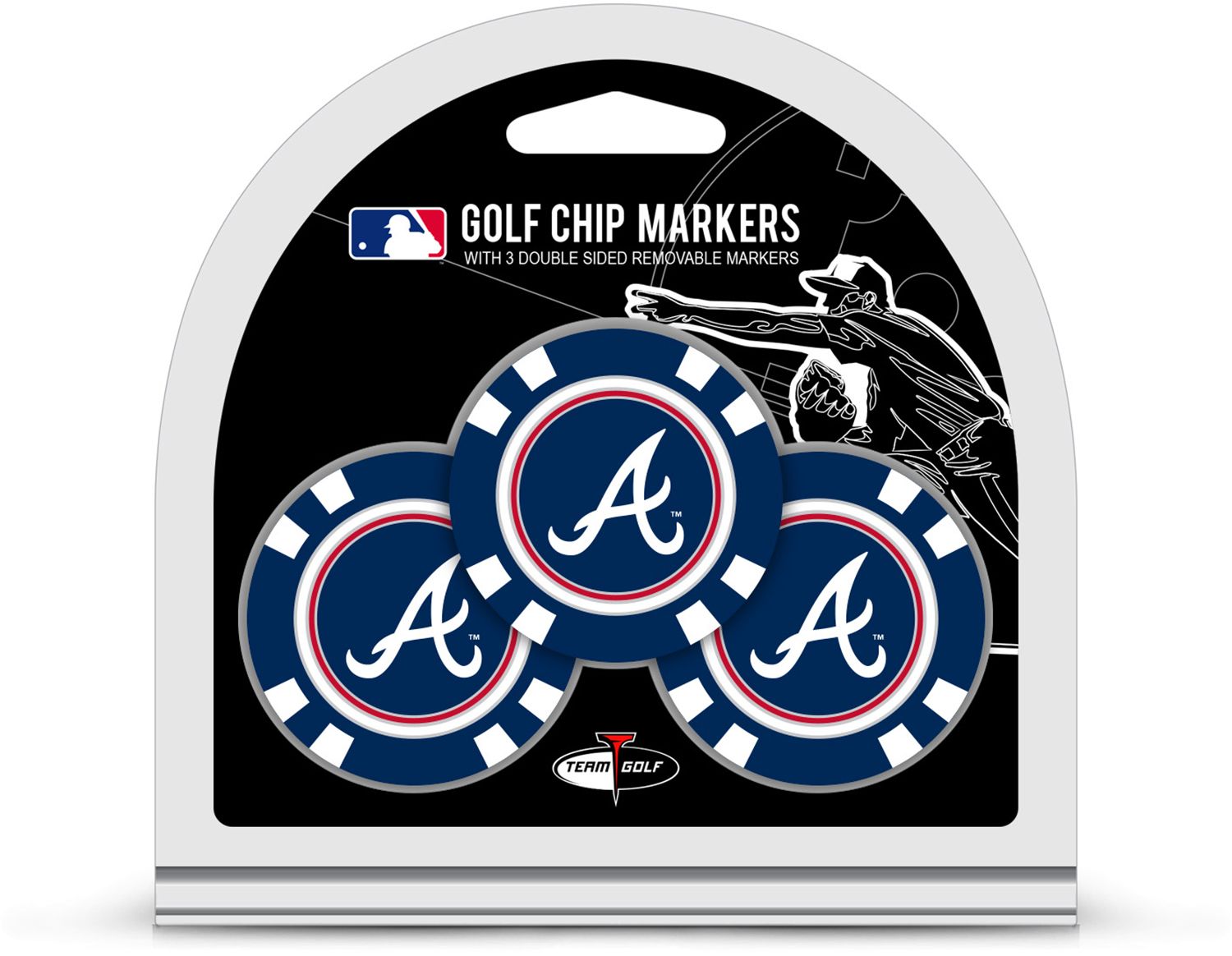 ATLANTA BRAVES 3 PK GOLF CHIP