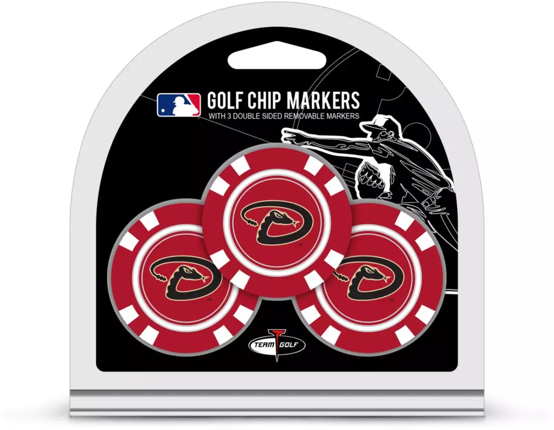 ARIZ DIAMONDBACKS 3 PK GOLF CHIP