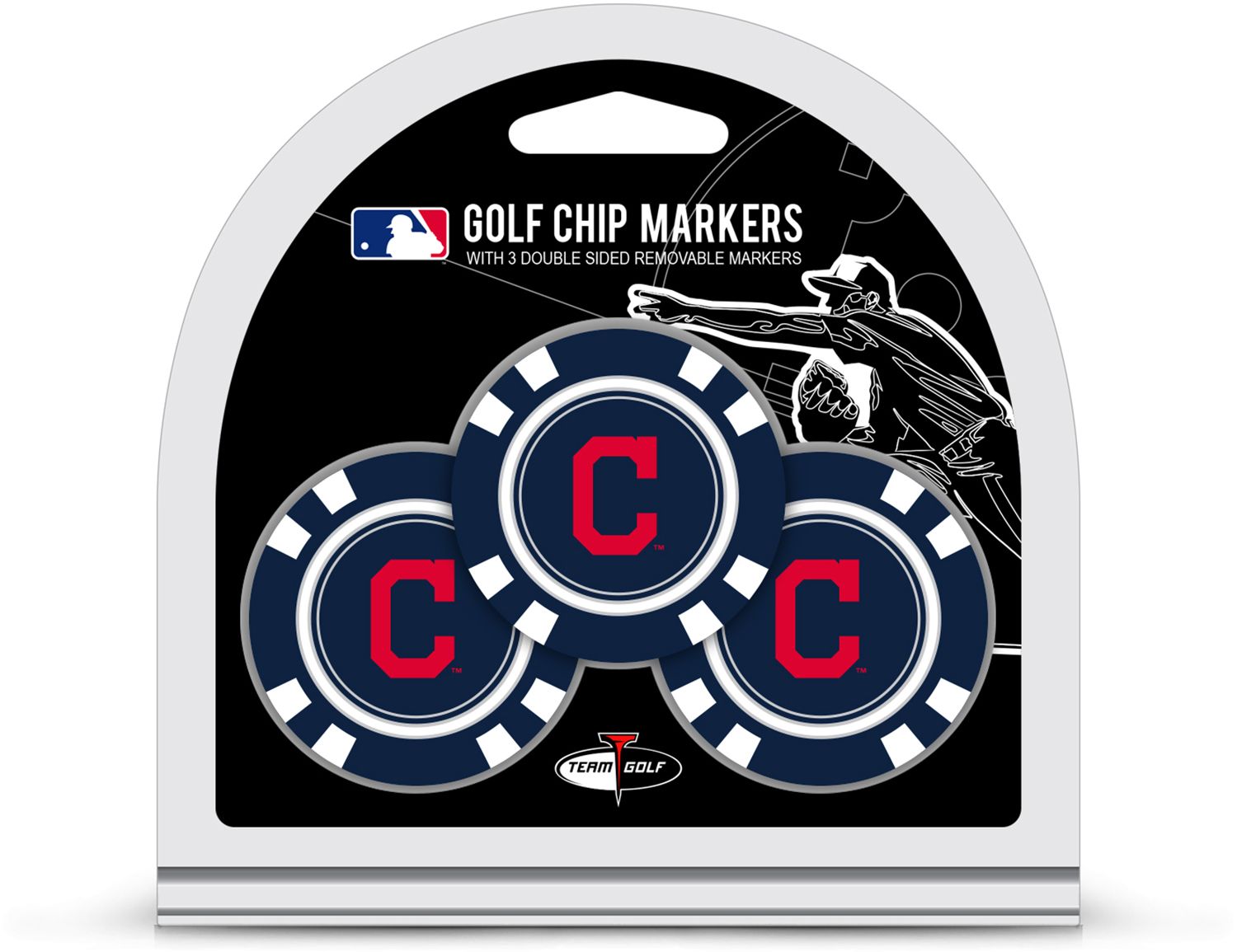 CLEVELAND INDIANS 3 PK GOLF CHIP