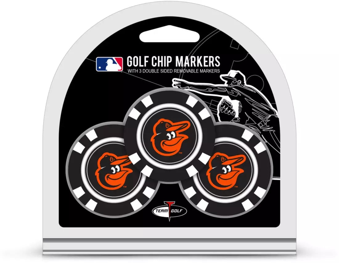 BALTIMORE ORIOLES 3 PK GOLF CHIP