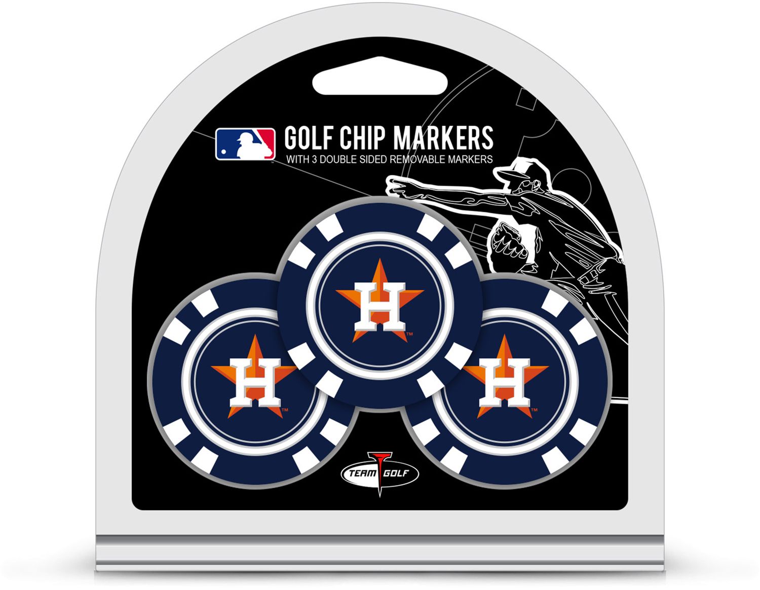 HOUSTON ASTROS 3 PK GOLF CHIP