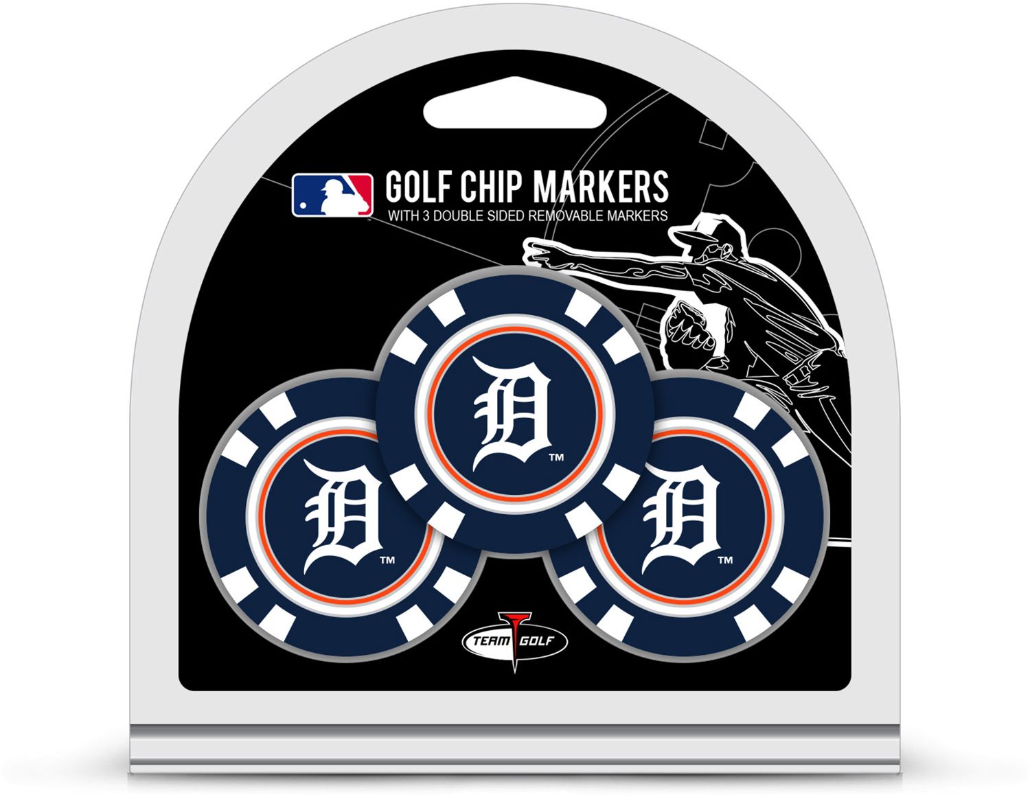 DETROIT TIGERS 3 PK GOLF CHIP