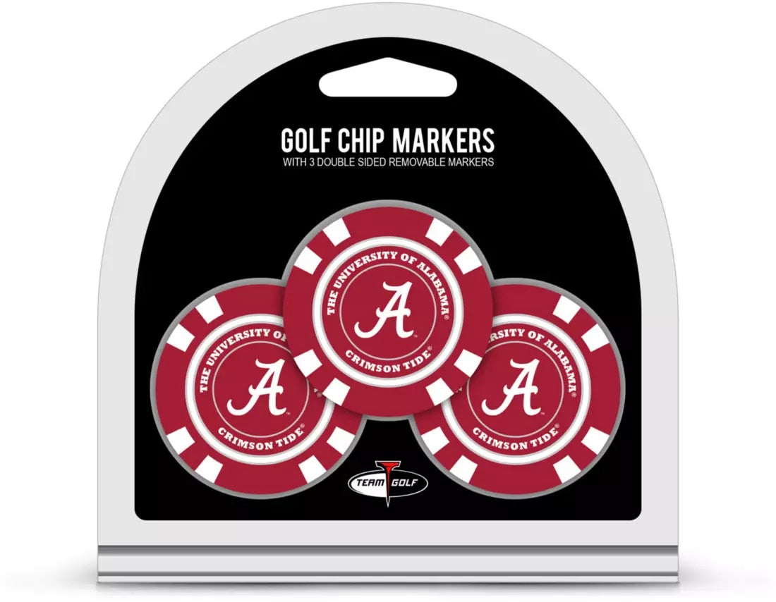 ALABAMA 3 PK GOLF CHIP