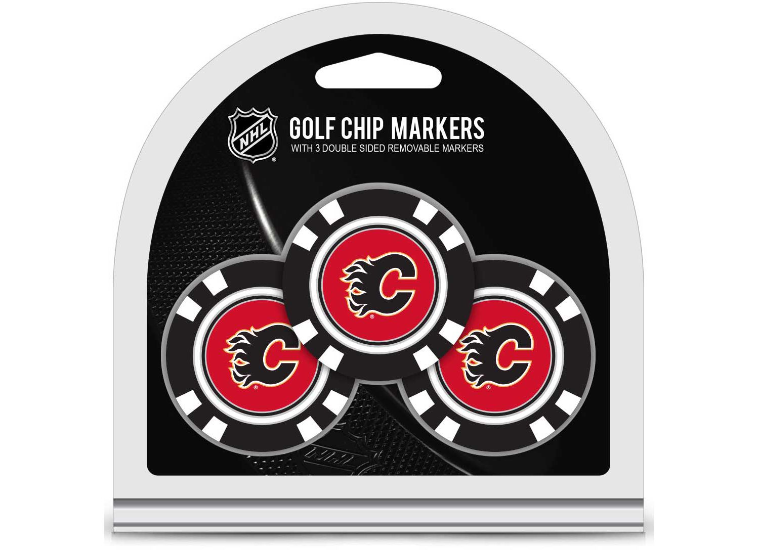 CALGARY FLAMES 3 PK GOLF CHIP