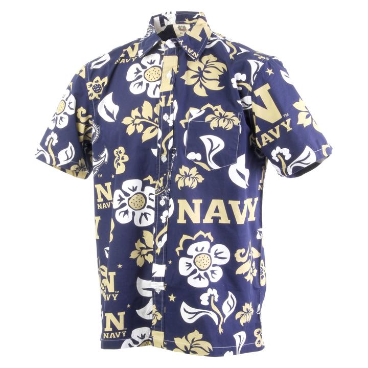 Mens NAV SS Btn Shirt