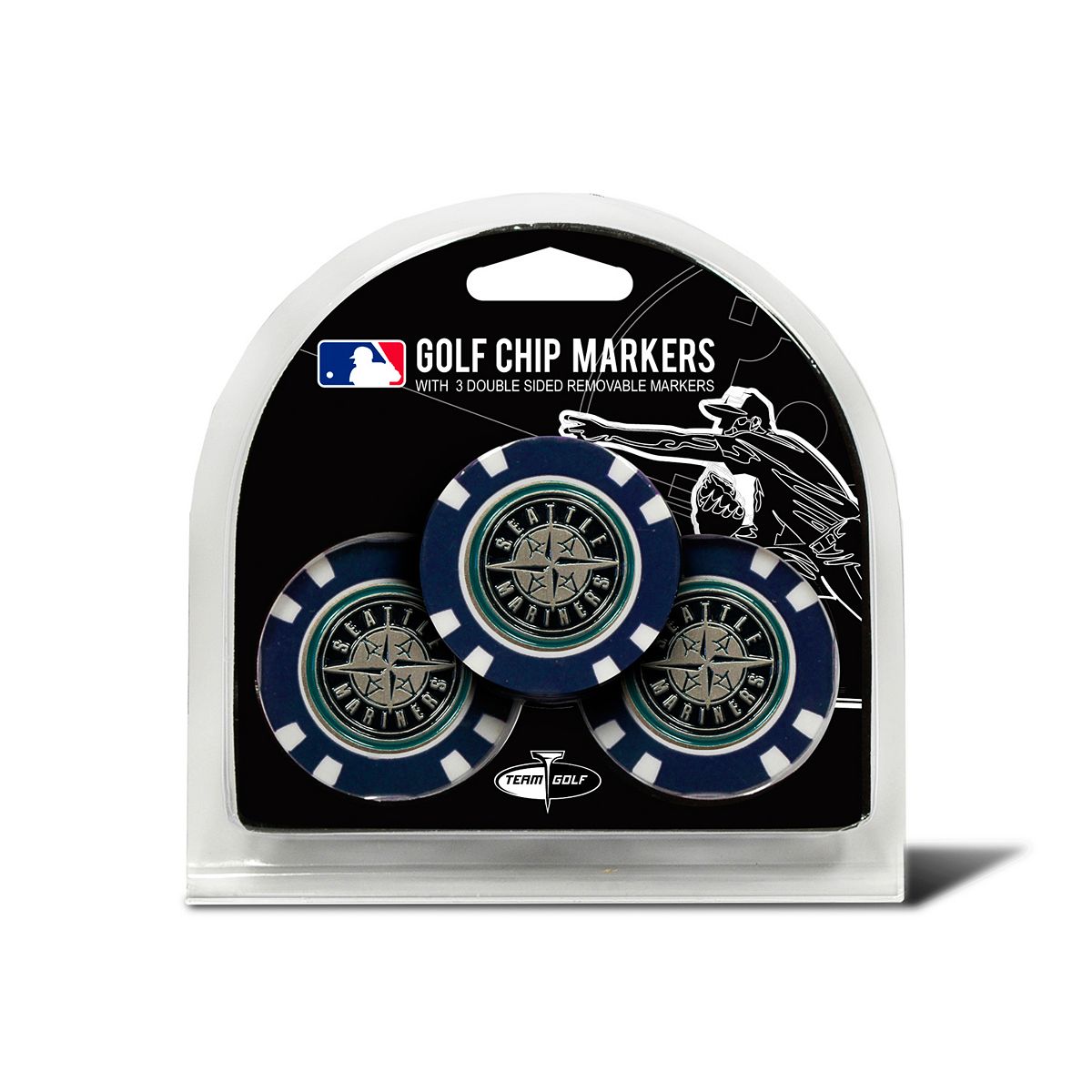 SEATTLE MARINERS 3 PK GOLF CHIP