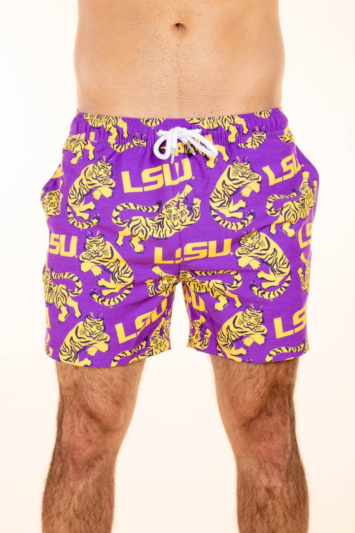 Tigers Can Swim | LSU Tigers Swim Trunks