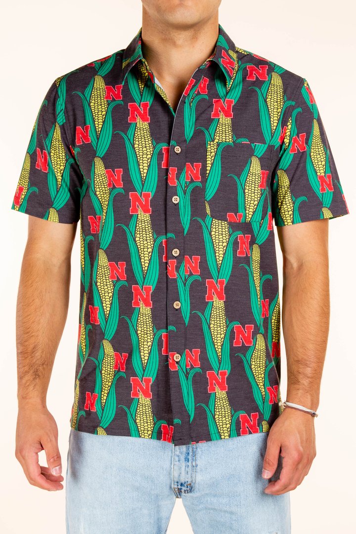 The Husker Shucker | Nebraska Corn Hawaiian Shirt