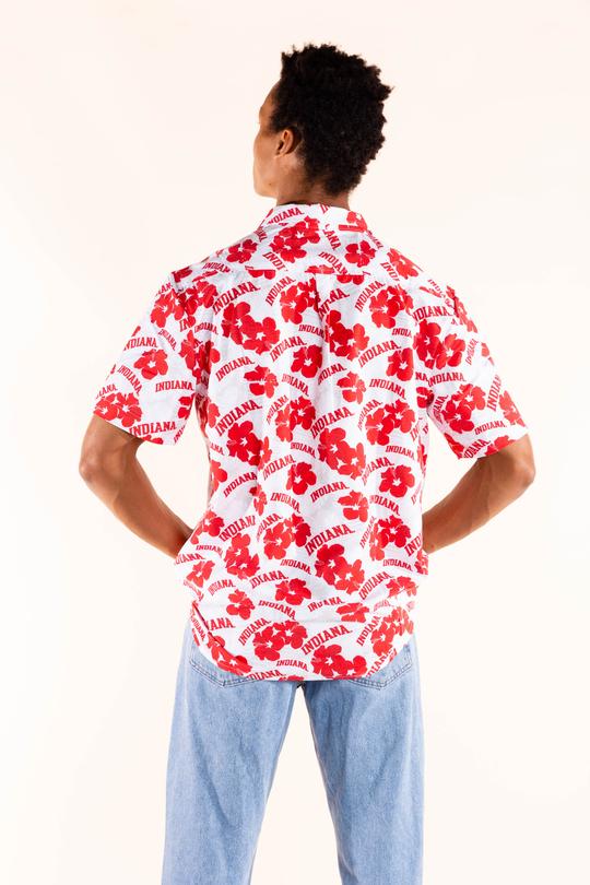 Stop & Smell The Hibiscus | Indiana University Hawaiian Shirt