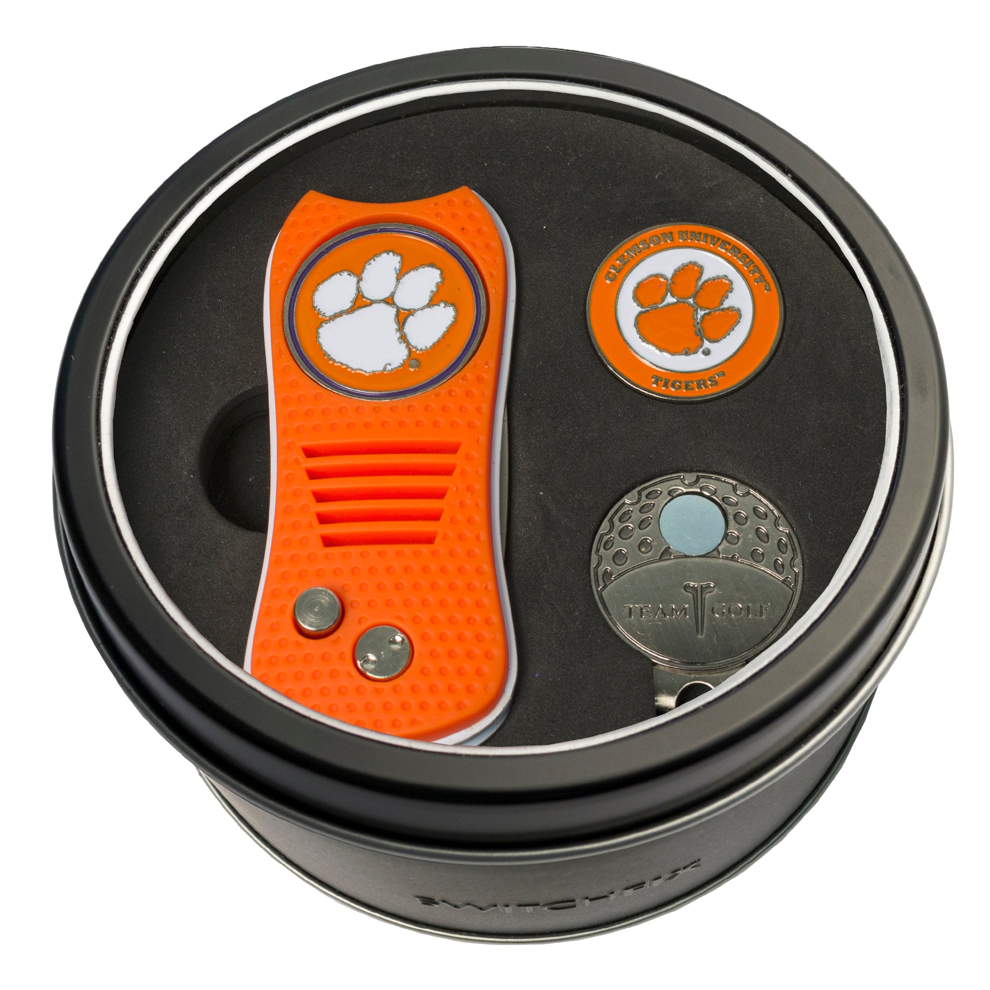 CLEMSON SWITCH CAP CLIP TIN