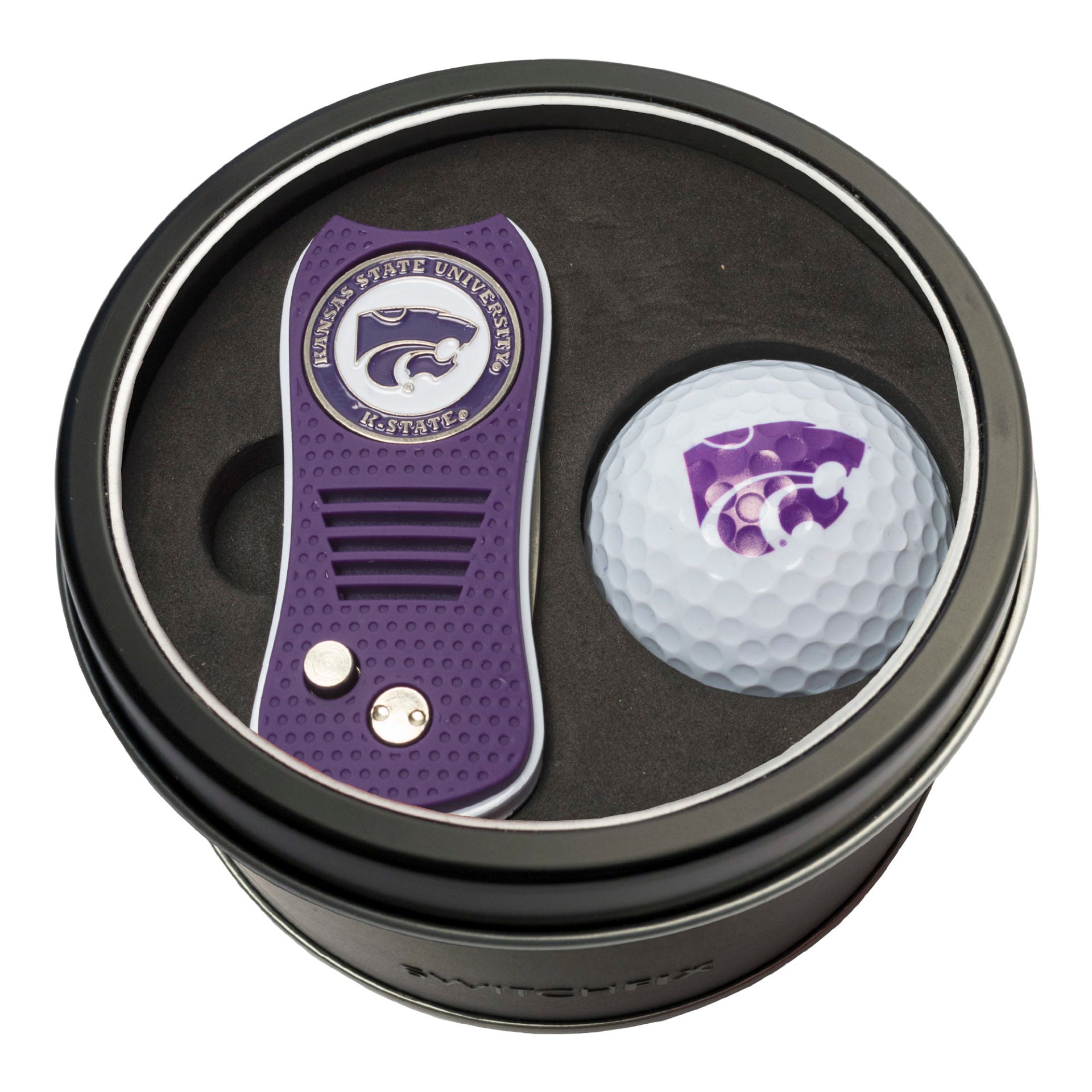 KANSAS ST SWITCH BALL TIN