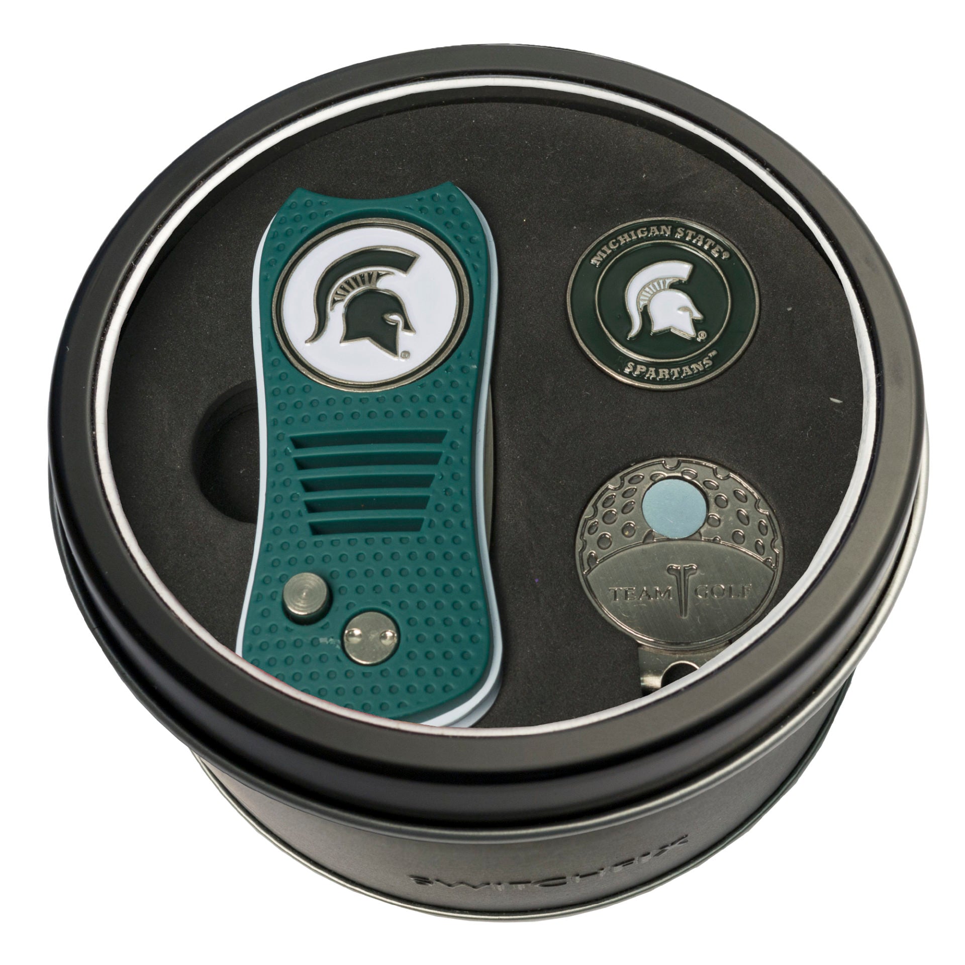 MICHIGAN ST SWITCH CAP CLIP TIN