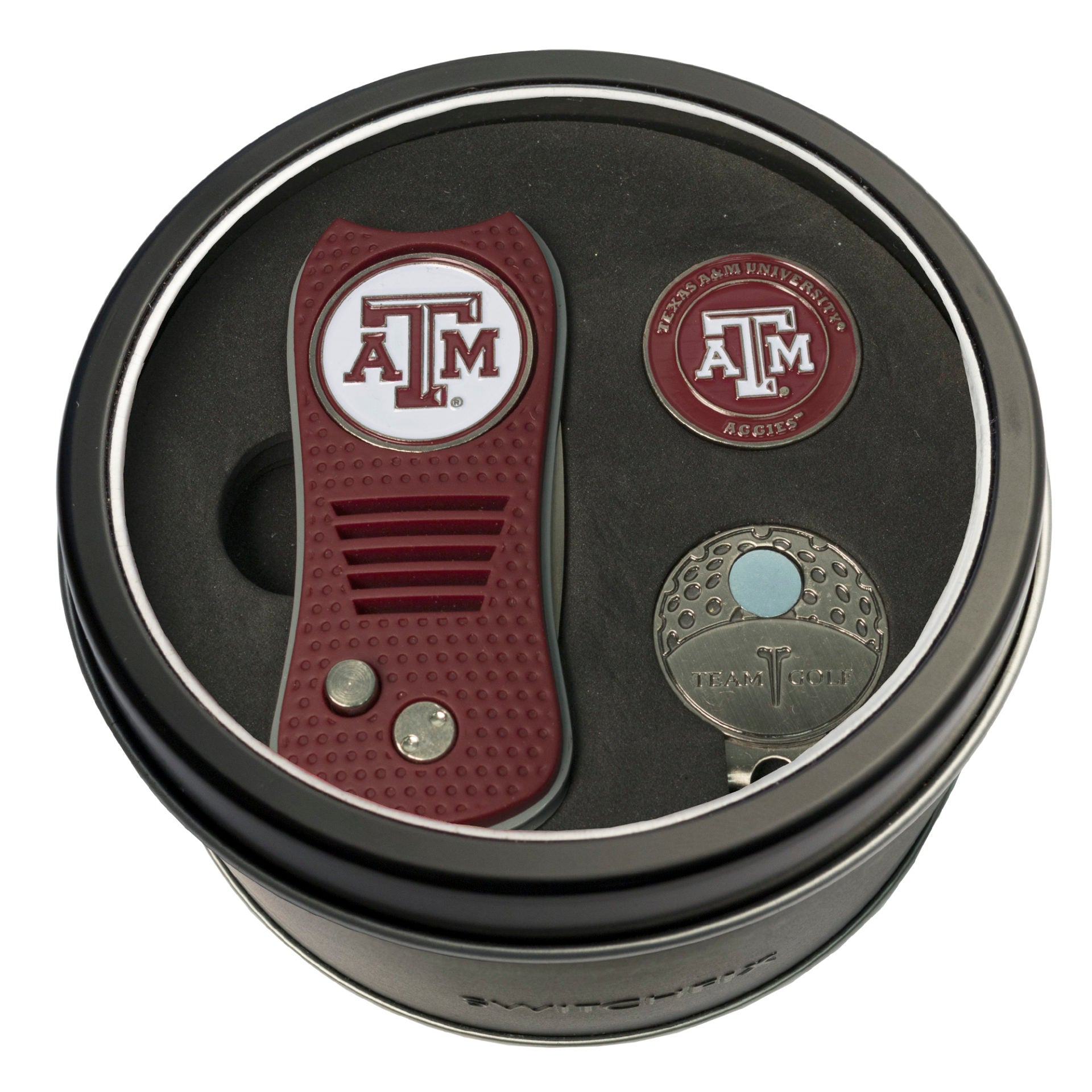 TEXAS A AND M SWITCH CAP CLIP TIN