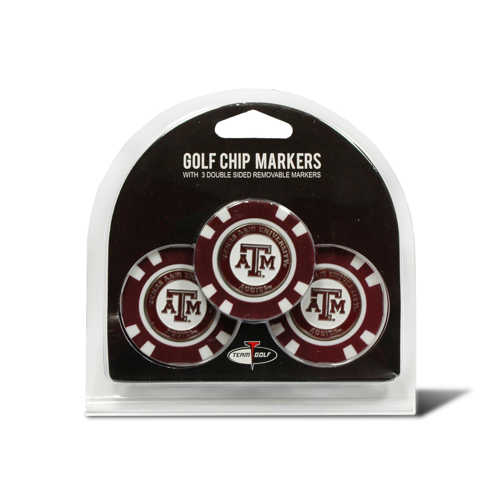 TEXAS A AND M 3 PK GOLF CHIP