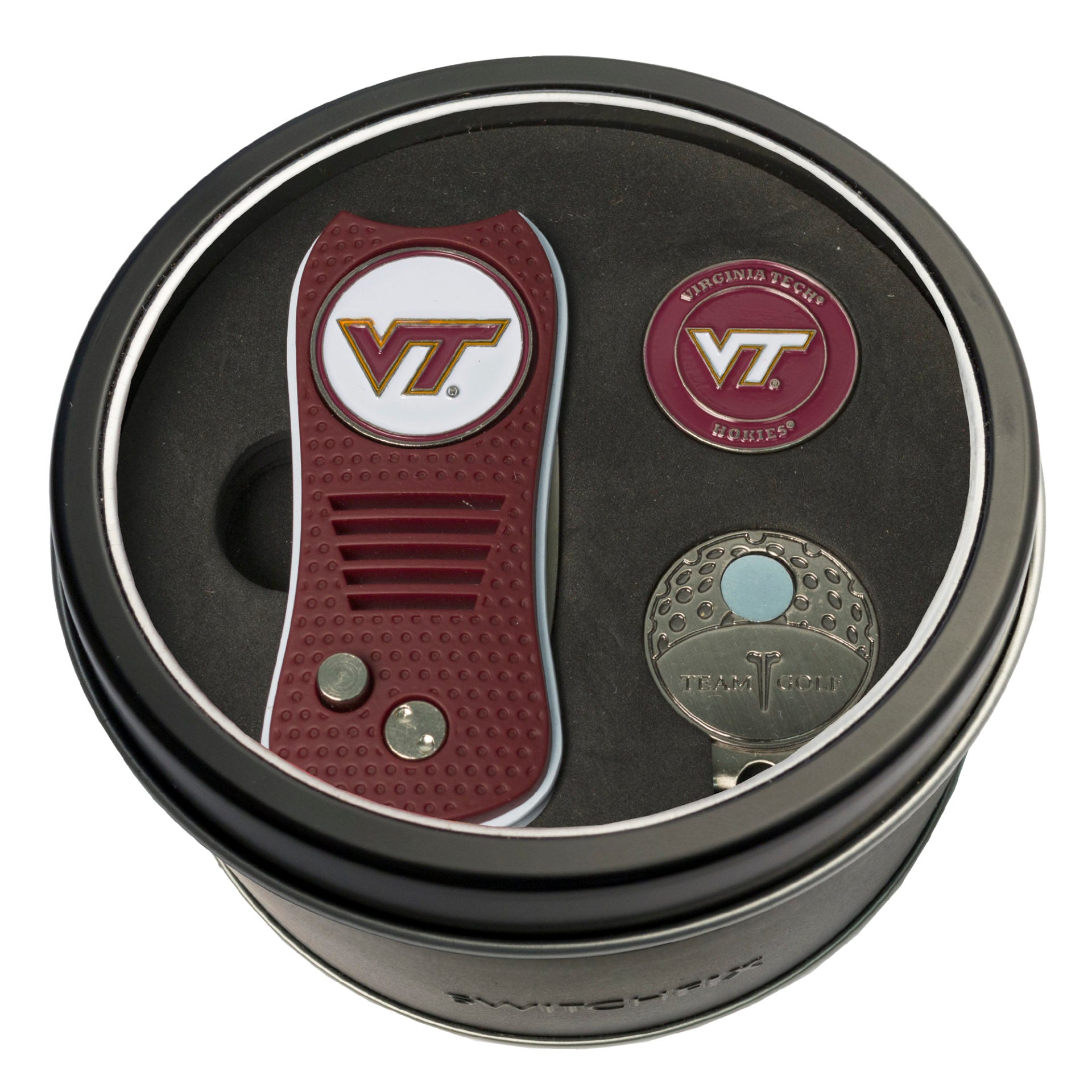 VIRGINIA TECH SWITCH CAP CLIP TIN