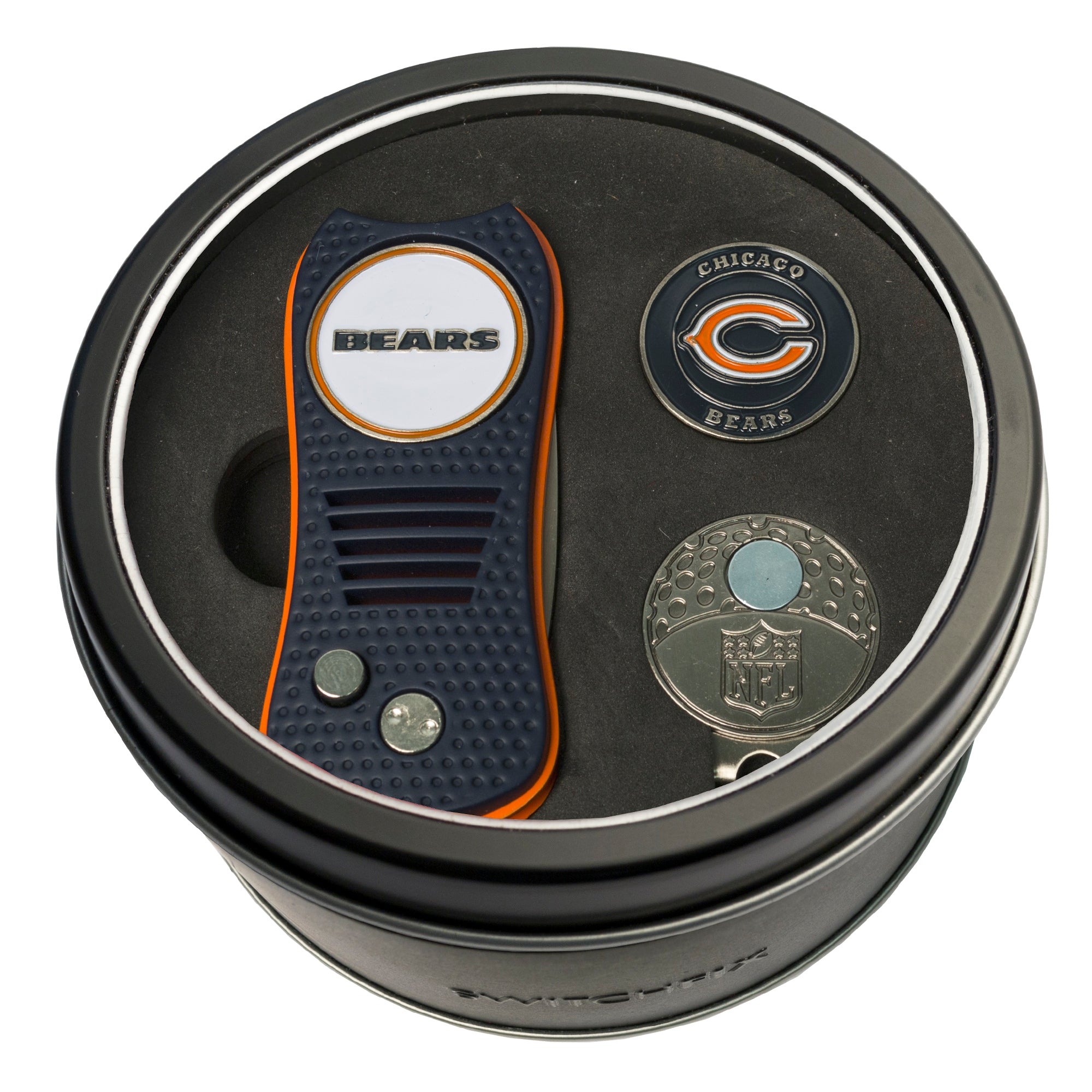 CHICAGO BEARS SWITCH CAP CLIP TIN