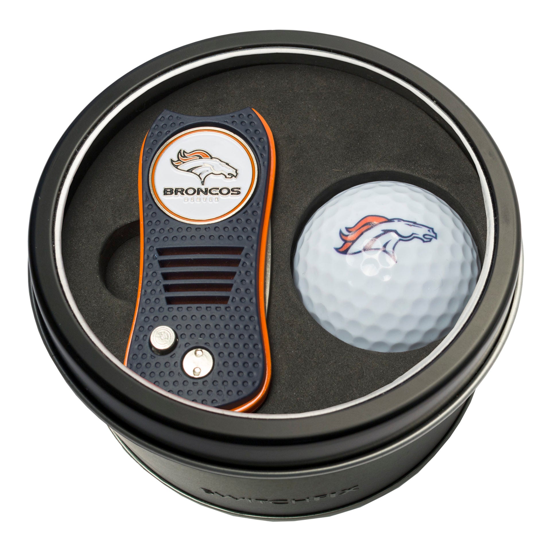 DENVER BRONCOS SWITCH BALL TIN